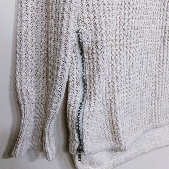 Revamped cream knitted sweater dress size M - Picture 6 of 7